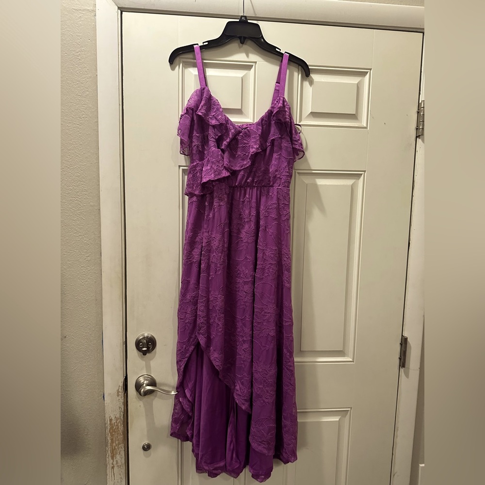 Torrid size 0 purple lace dress